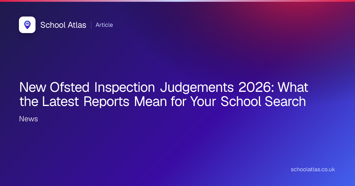 New Ofsted Inspection Judgements 2026: What the Latest | School Atlas