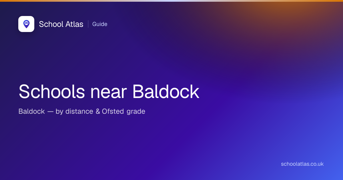 Schools near Baldock station (2026) | School Atlas