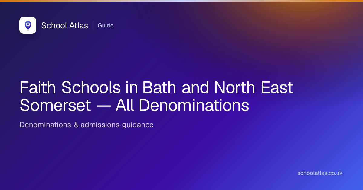 Faith Schools in Bath and North East Somerset — All Denominations