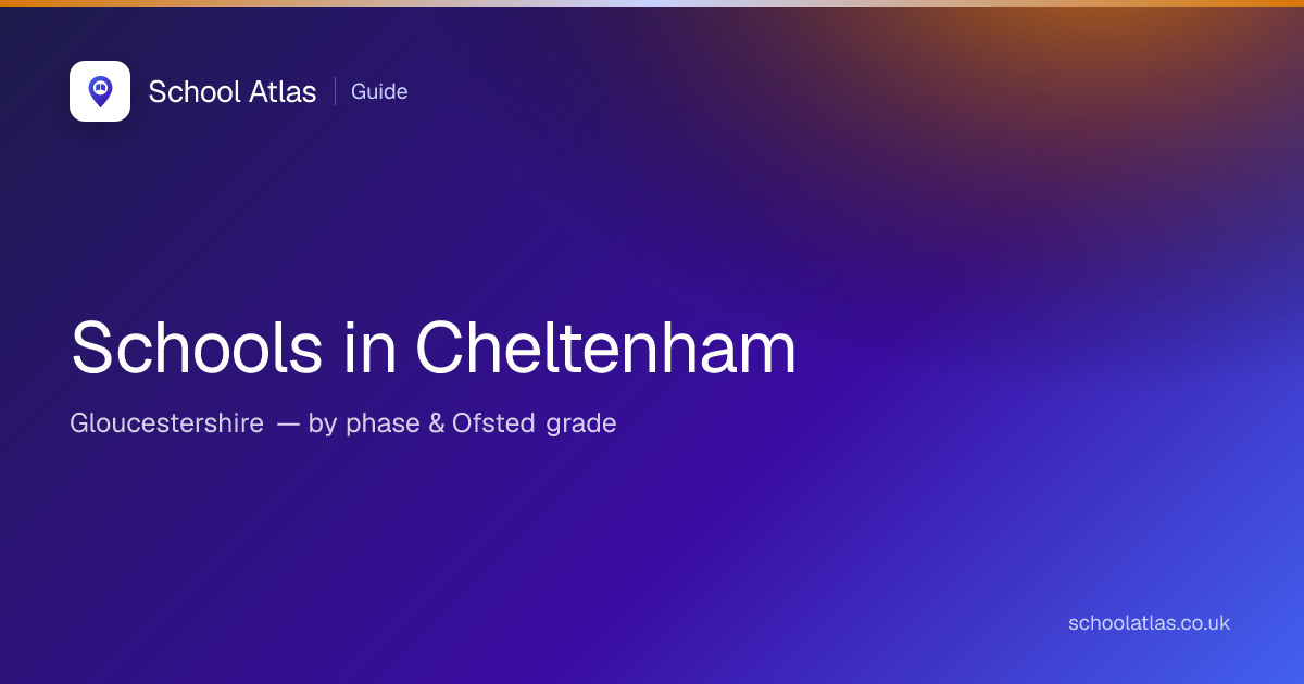 Schools in Cheltenham, Gloucestershire (2026) | School Atlas