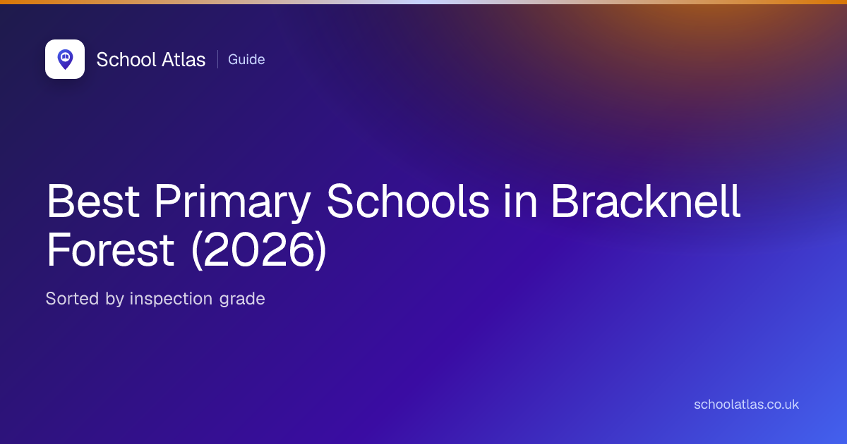Best Primary Schools in Bracknell Forest (2026)