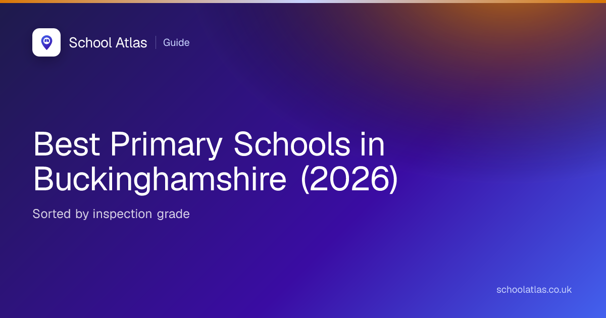 Best Primary Schools in Buckinghamshire (2026)