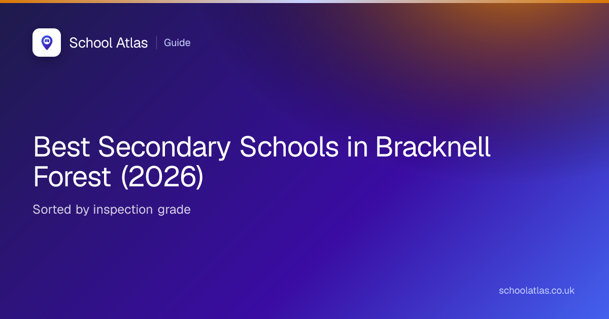 Best Secondary Schools in Bracknell Forest (2026)