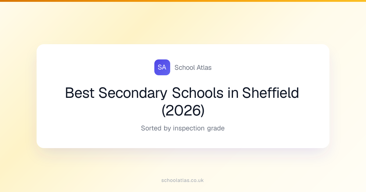 Best Secondary Schools in Sheffield (2026)