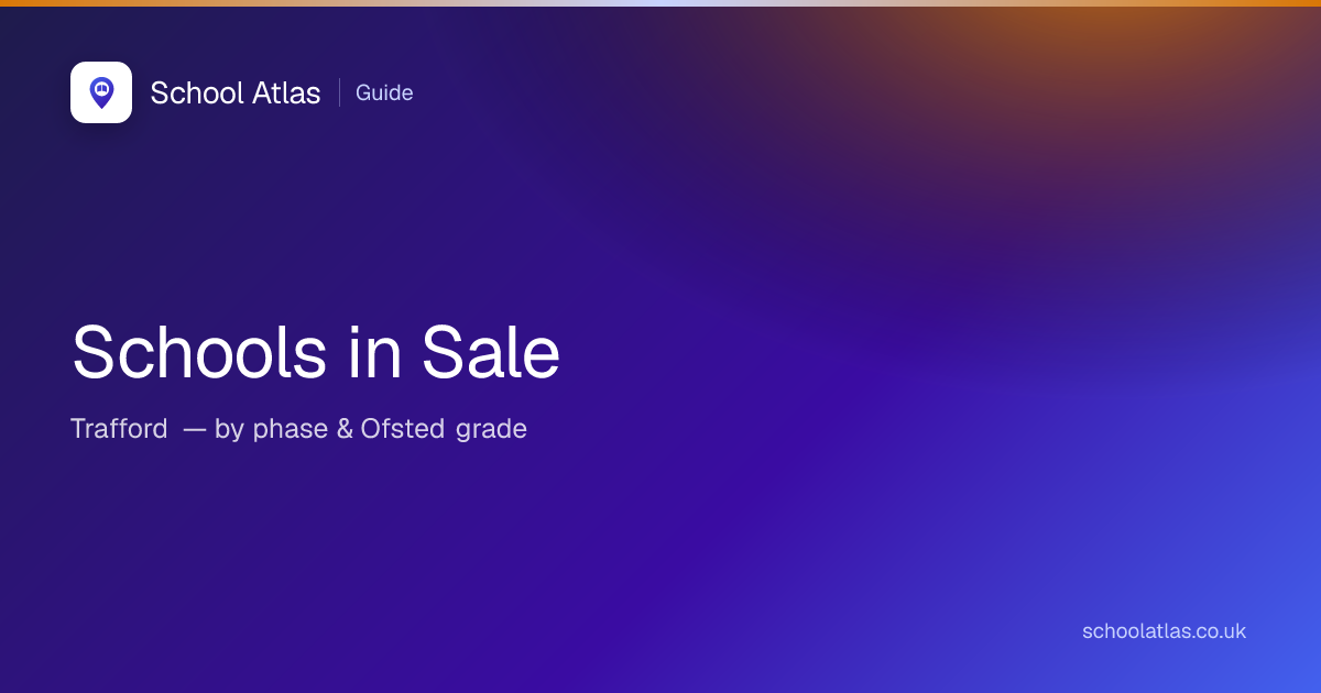 Schools in Sale, Trafford (2026) — Primary & Secondary | School Atlas