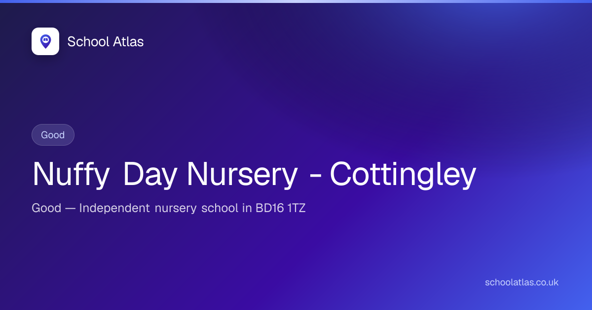 Nuffy Day Nursery - Cottingley — Good | Bradford