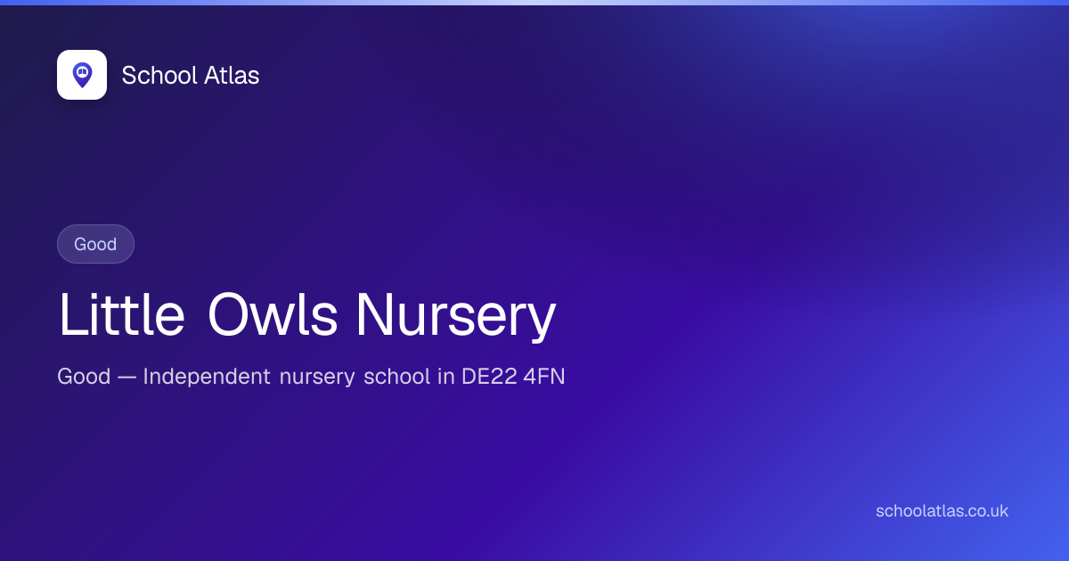 Little Owls Nursery — Good | Derby