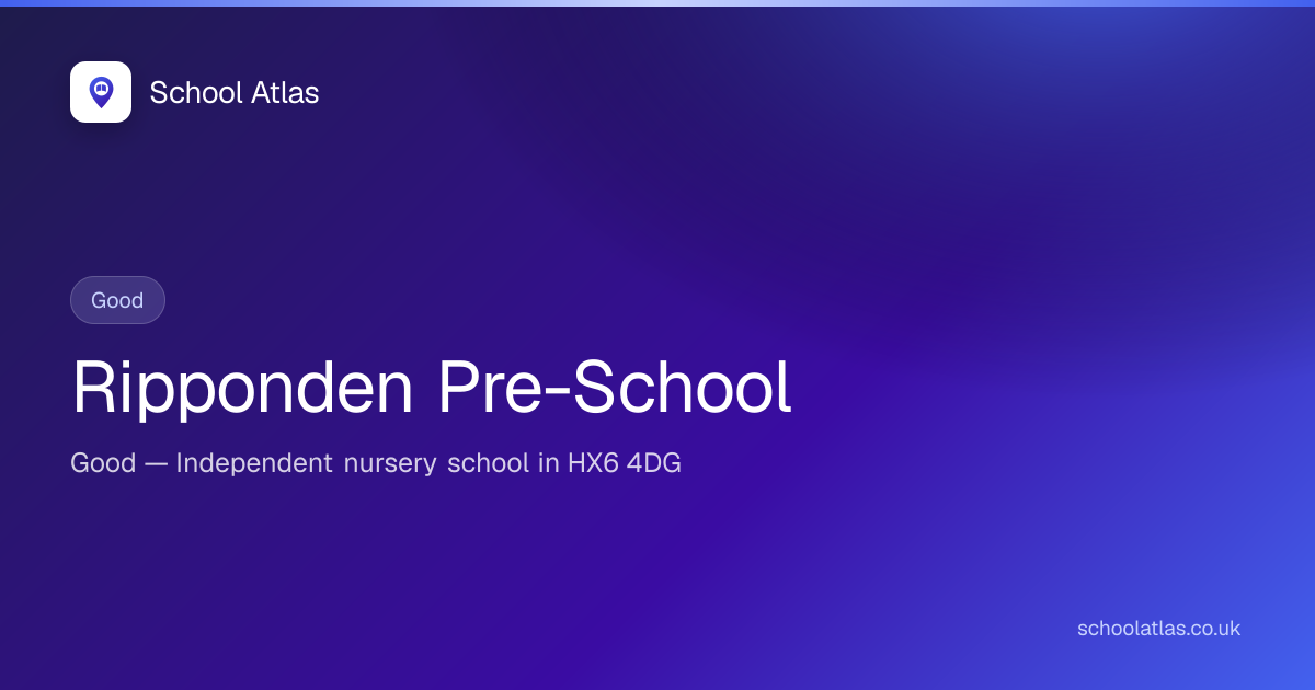 Ripponden Pre-School: Ofsted & Fees 2026 | Calderdale