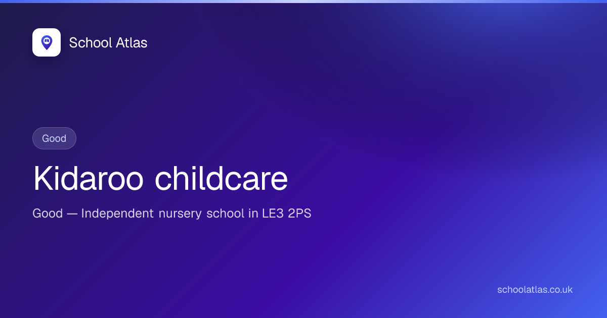 Kidaroo childcare — Good | Leicestershire