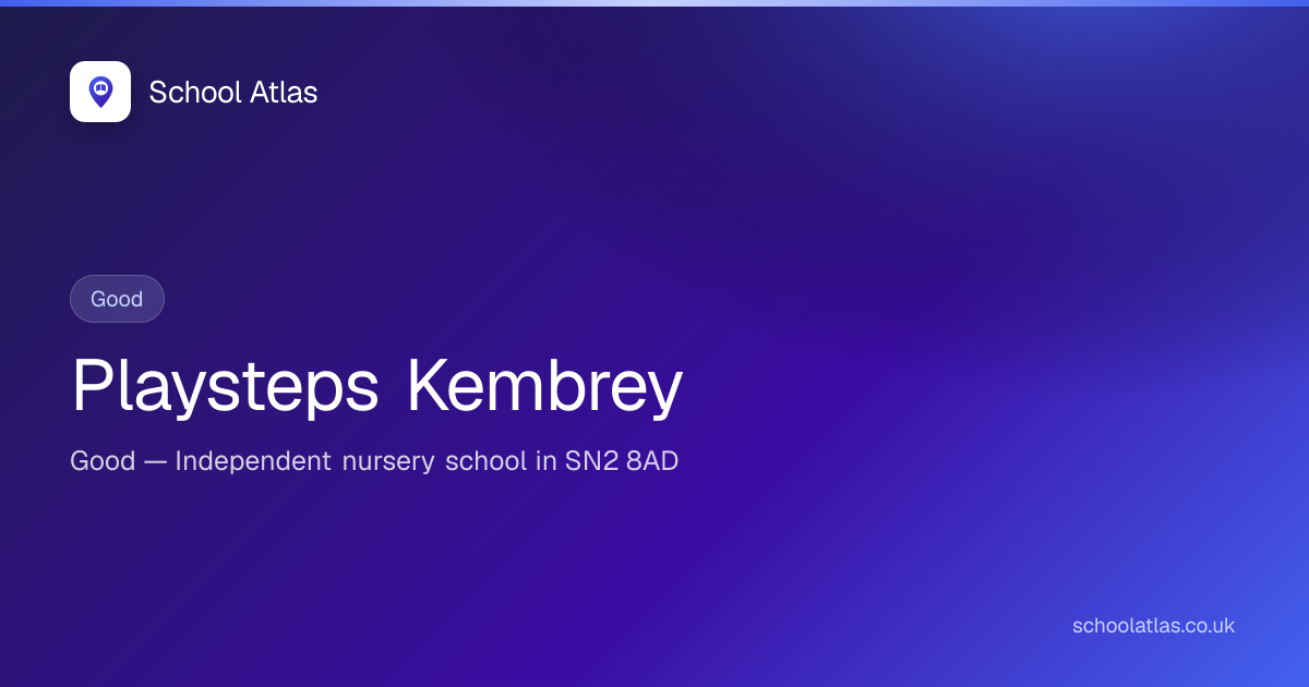 Playsteps Kembrey — Good | Swindon