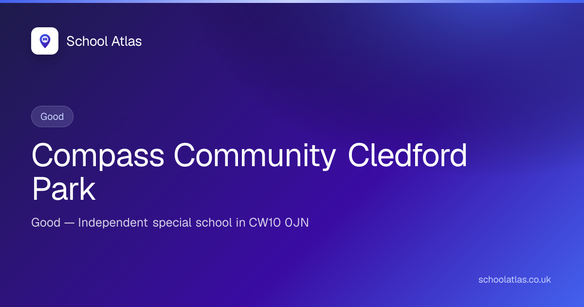 Compass Community Cledford Park — Good | Cheshire East