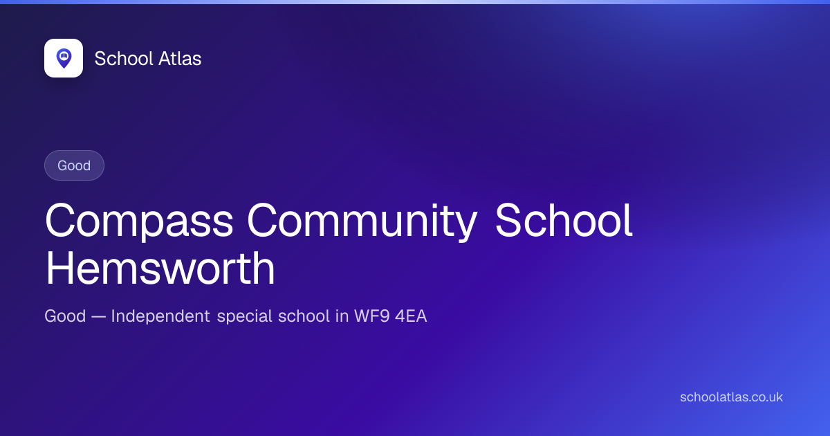 Compass Community School Hemsworth — Good | Wakefield