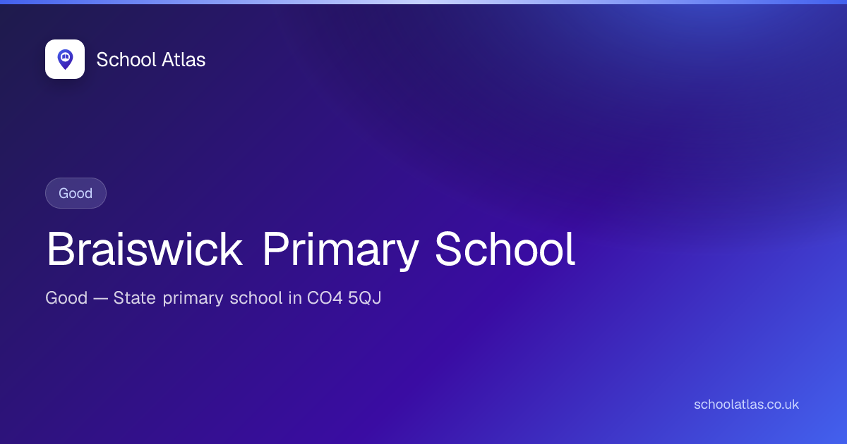 Braiswick Primary School: Ofsted, Results & Catchment 2026