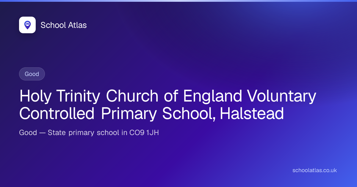 Holy Trinity Church of England Voluntary Controlled Primary School ...