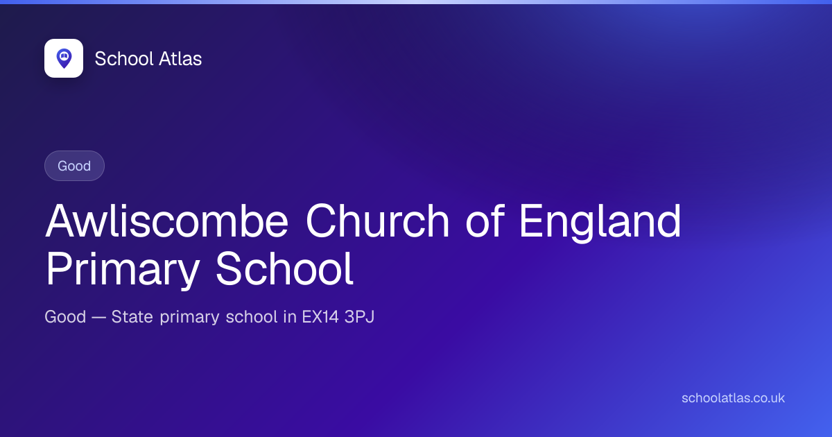 Awliscombe Church of England Primary School: Ofsted, Results ...