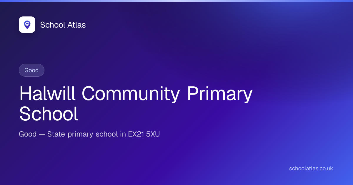 Halwill Community Primary School — Good | Devon