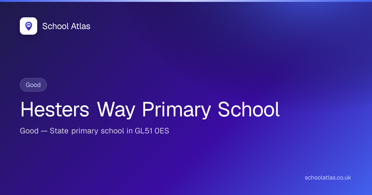 Hesters Way Primary School — Good | Gloucestershire