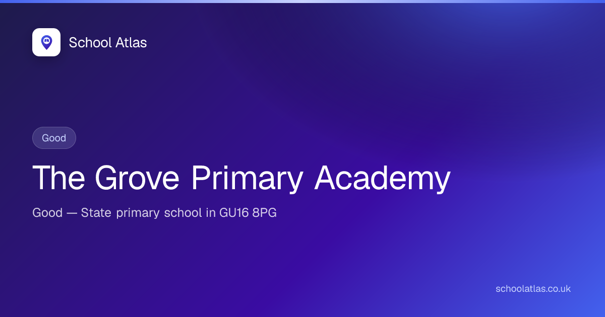 The Grove Primary Academy: Ofsted, Results & Catchment 2026 | Surrey