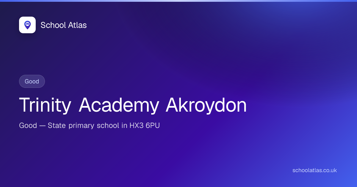 Trinity Academy Akroydon: Ofsted, Results & Catchment 2026 | Calderdale
