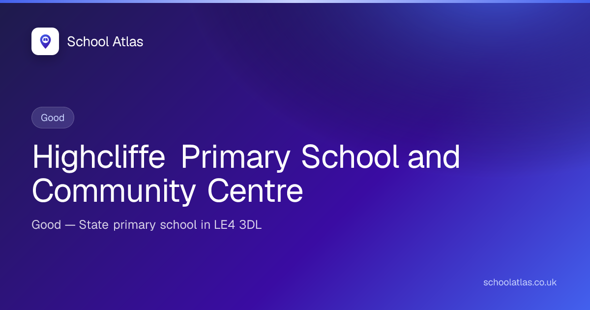 Highcliffe Primary School and Community Centre: Ofsted, Results ...