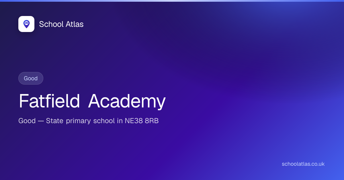 Fatfield Academy: Ofsted, Results & Catchment 2026 | Sunderland
