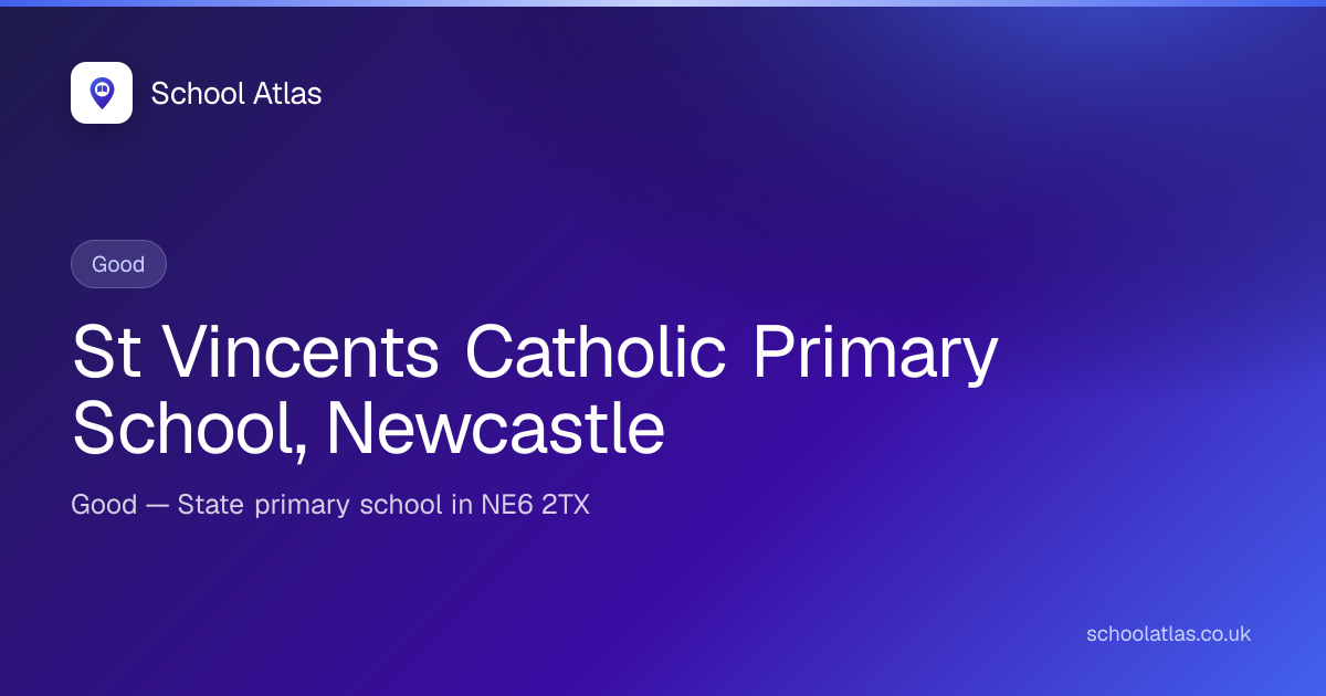 St Vincents Catholic Primary School, Newcastle — Good | Newcastle upon Tyne