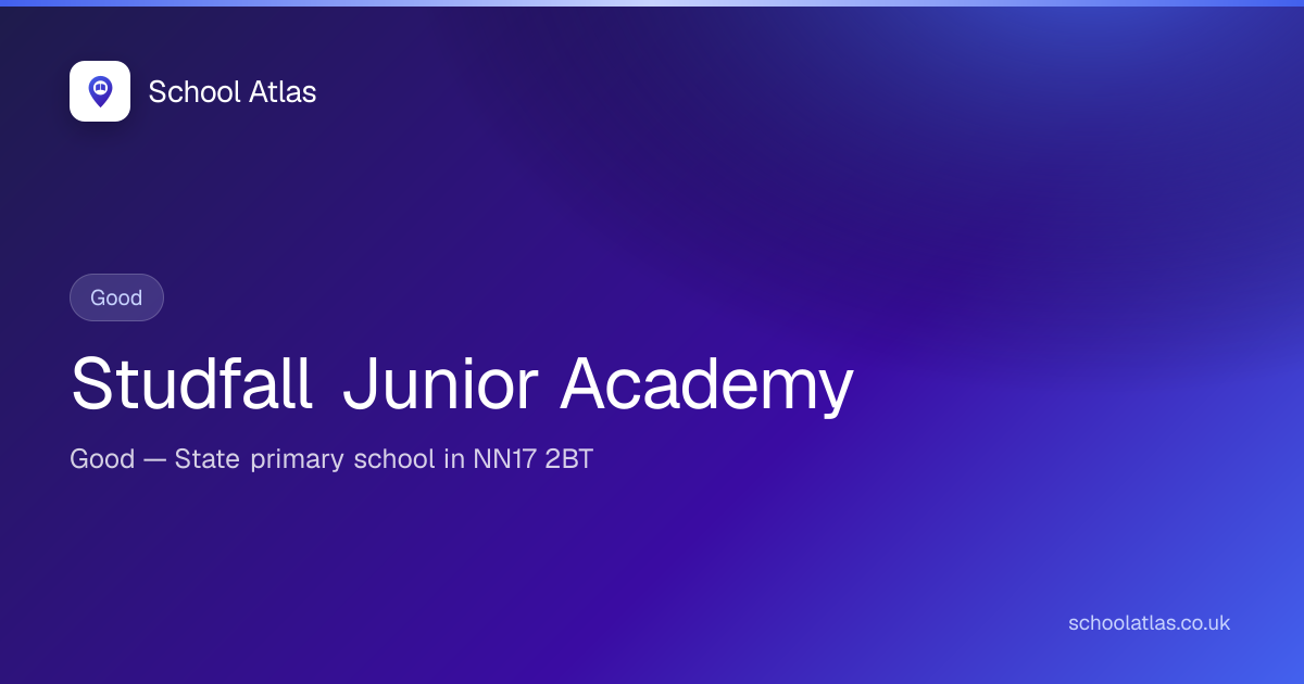Studfall Junior Academy: Ofsted, Results & Catchment 2026 | North ...