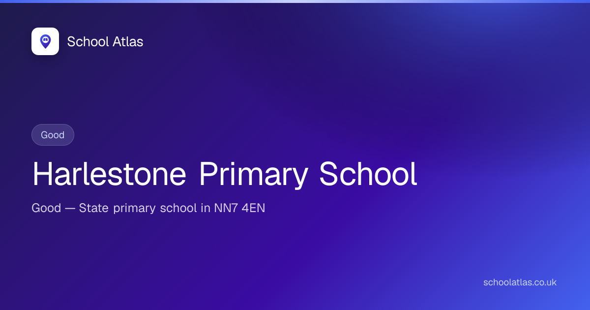 Harlestone Primary School — Good | West Northamptonshire