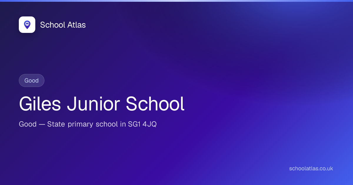 Giles Junior School: Ofsted, Results & Catchment 2026