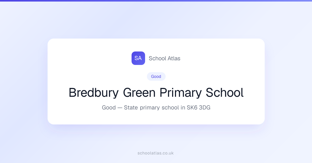 Bredbury Green Primary School: Ofsted, Results & Catchment 2026 | Stockport