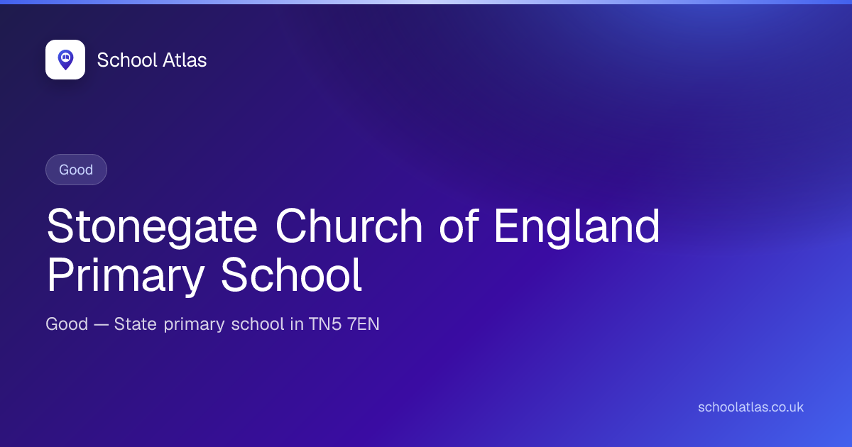Stonegate Church of England Primary School — Good | East Sussex
