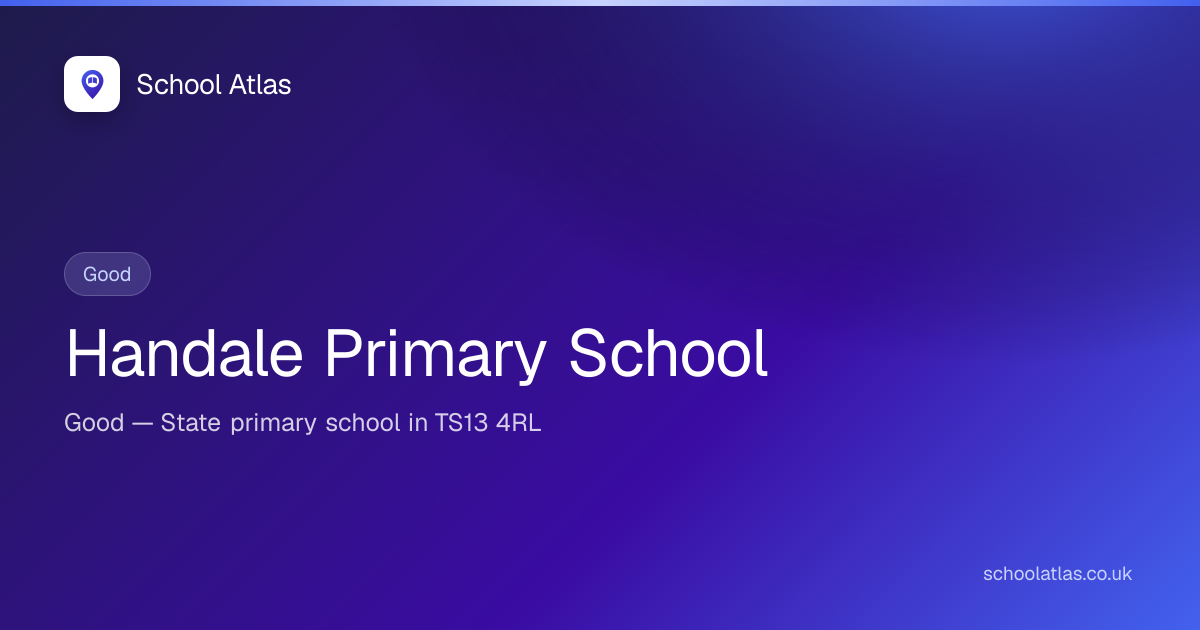 Handale Primary School — Good | Redcar and Cleveland