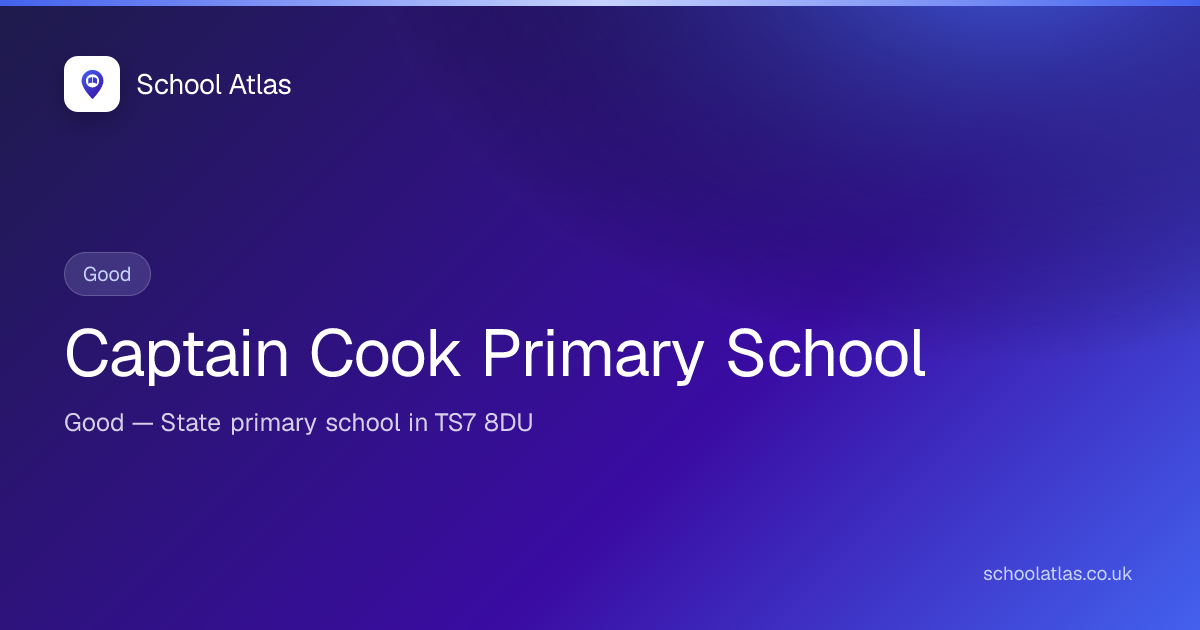 Captain Cook Primary School: Ofsted, Results & Catchment 2026 ...