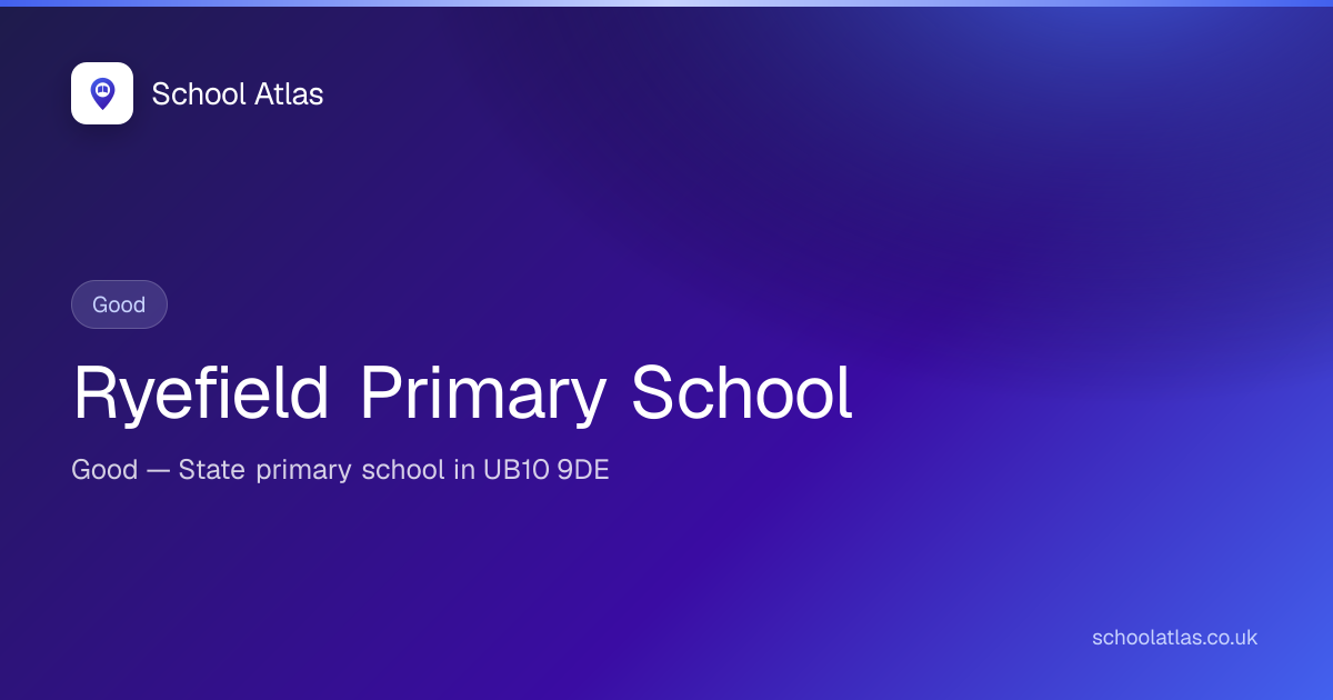 Ryefield Primary School — Good | Hillingdon