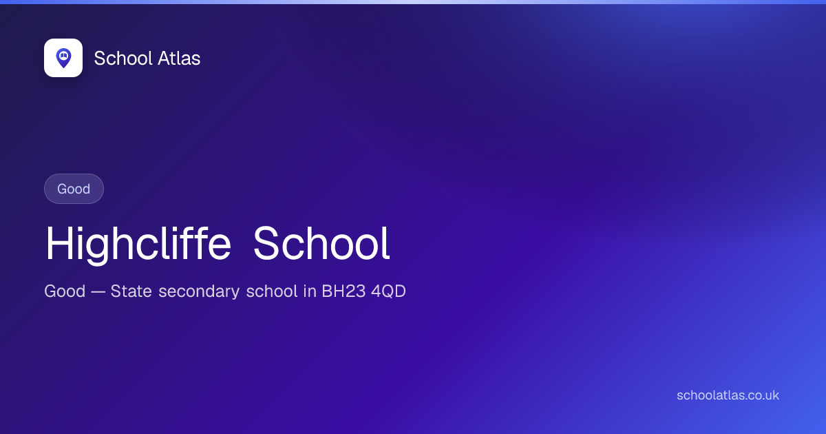Highcliffe School — Good | Bournemouth, Christchurch and Poole