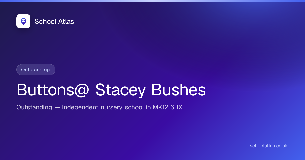 Buttons@ Stacey Bushes: Ofsted, Results & Catchment 2026 | Milton Keynes