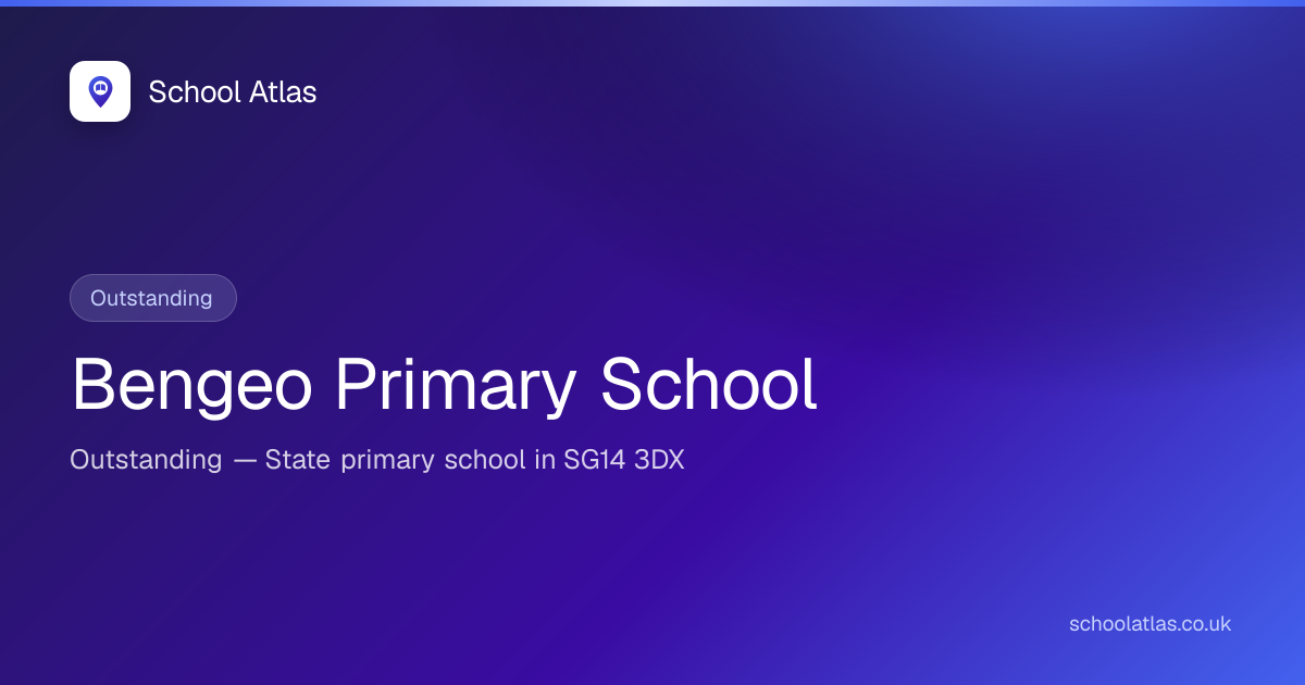 Bengeo Primary School: Ofsted, Results & Catchment 2026 | Hertfordshire