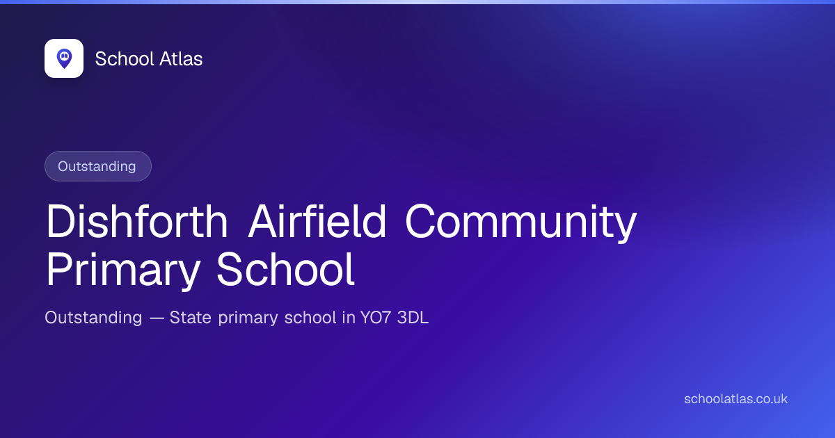 Dishforth Airfield Community Primary School — Outstanding | North Yorkshire