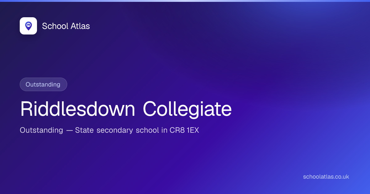 Riddlesdown Collegiate: Ofsted, Results & Catchment 2026 | Croydon