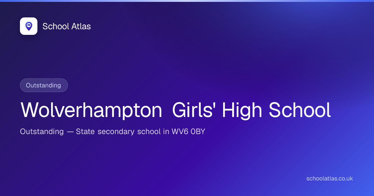 Wolverhampton Girls' High School: Ofsted, Results & Catchment 2026 ...