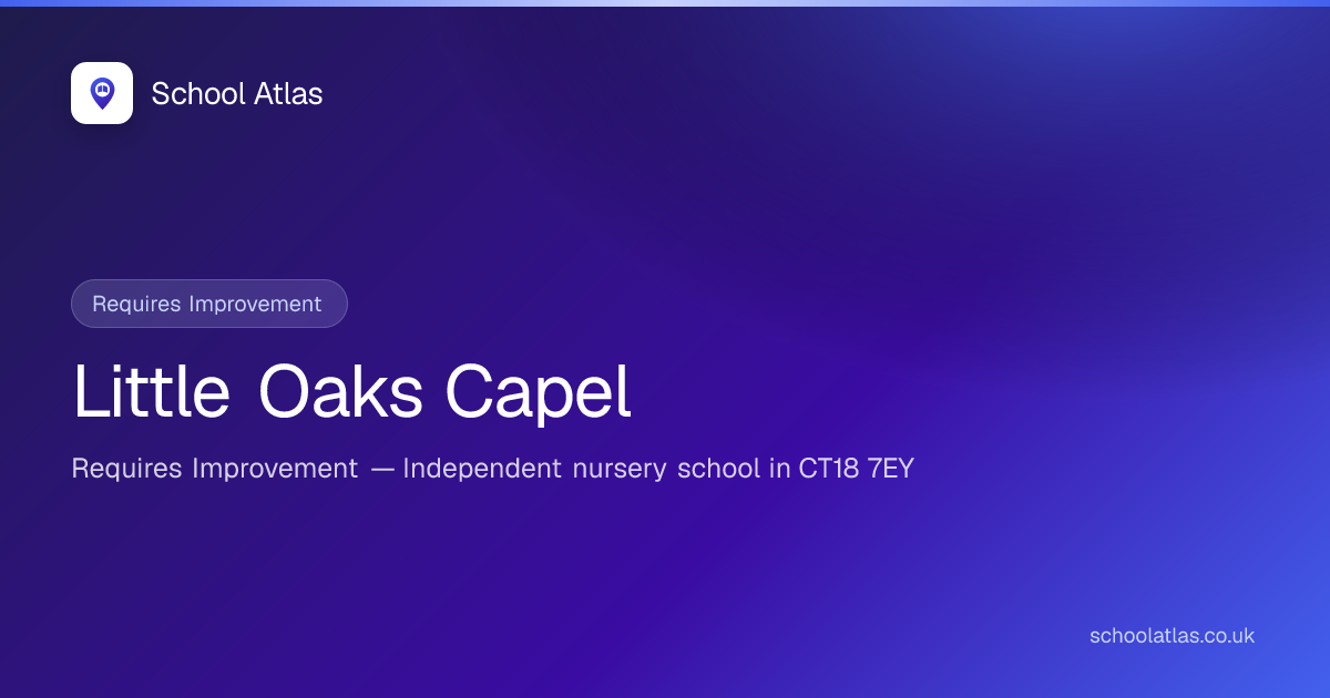 Little Oaks Capel: Ofsted & Fees 2026