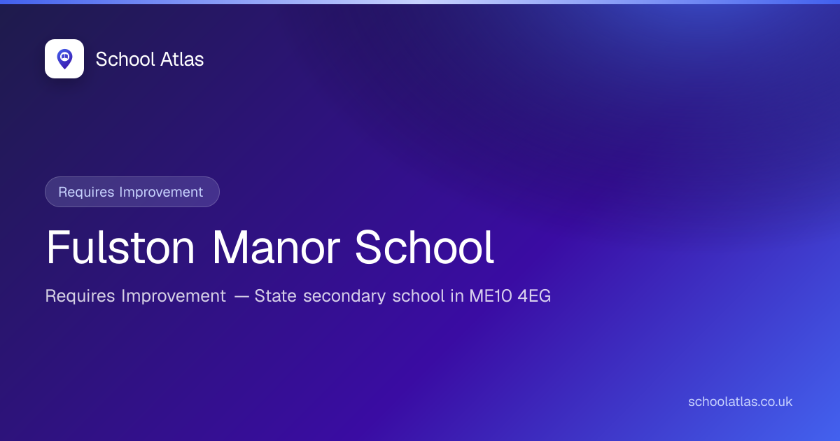 Fulston Manor School: Ofsted, Results & Catchment 2026