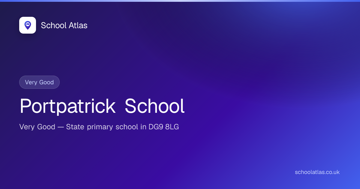 Portpatrick School: Education Scotland, Results & Catchment 2026 ...