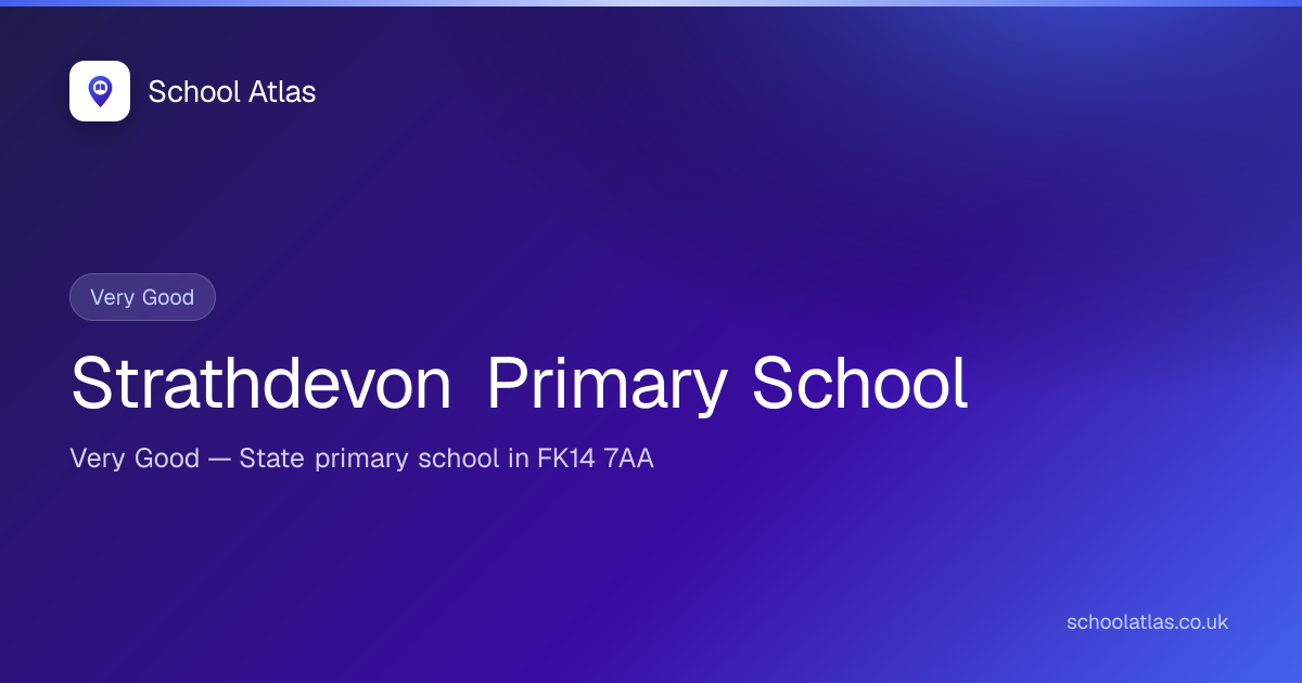 Strathdevon Primary School — Very Good | Clackmannanshire