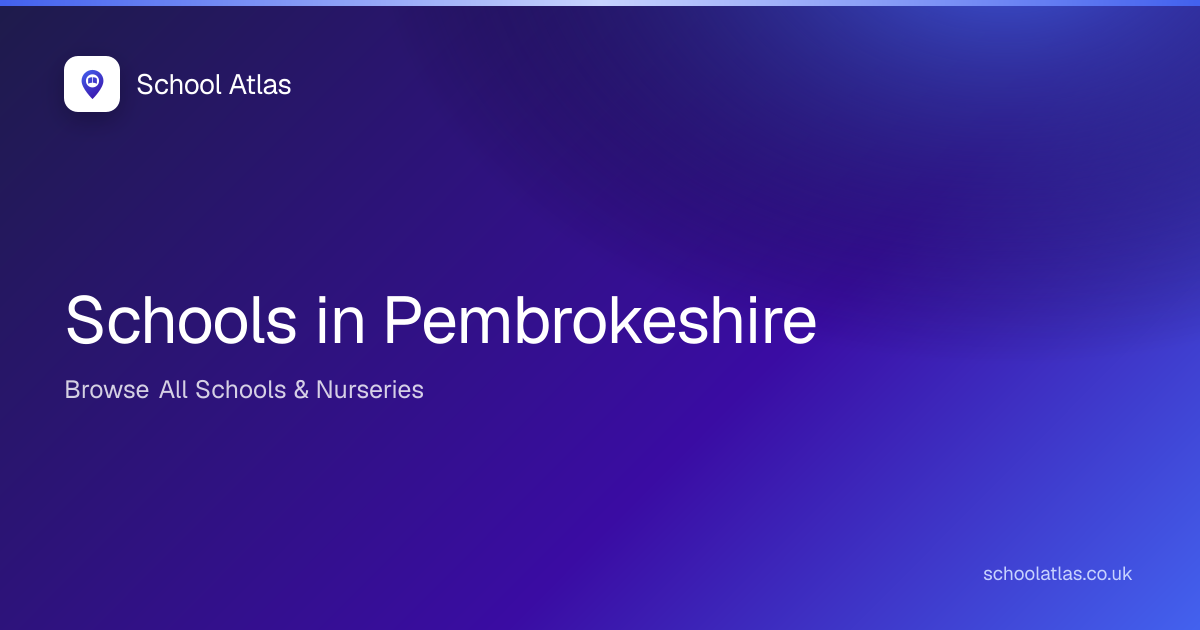 All Schools in Pembrokeshire | Pembrokeshire