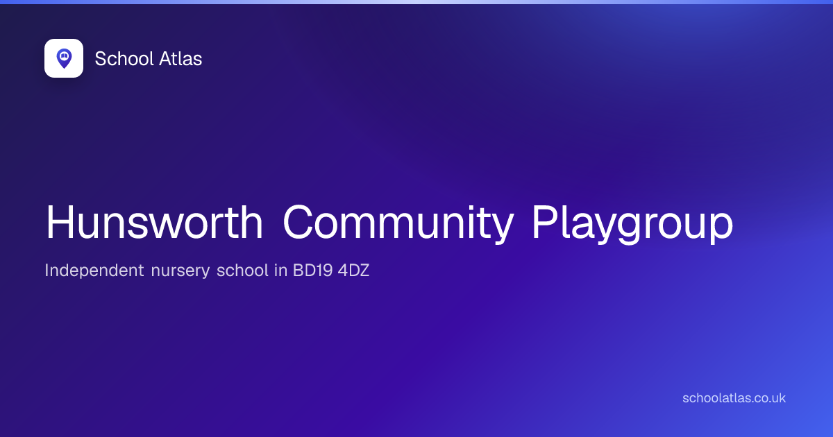 Hunsworth Community Playgroup | Kirklees