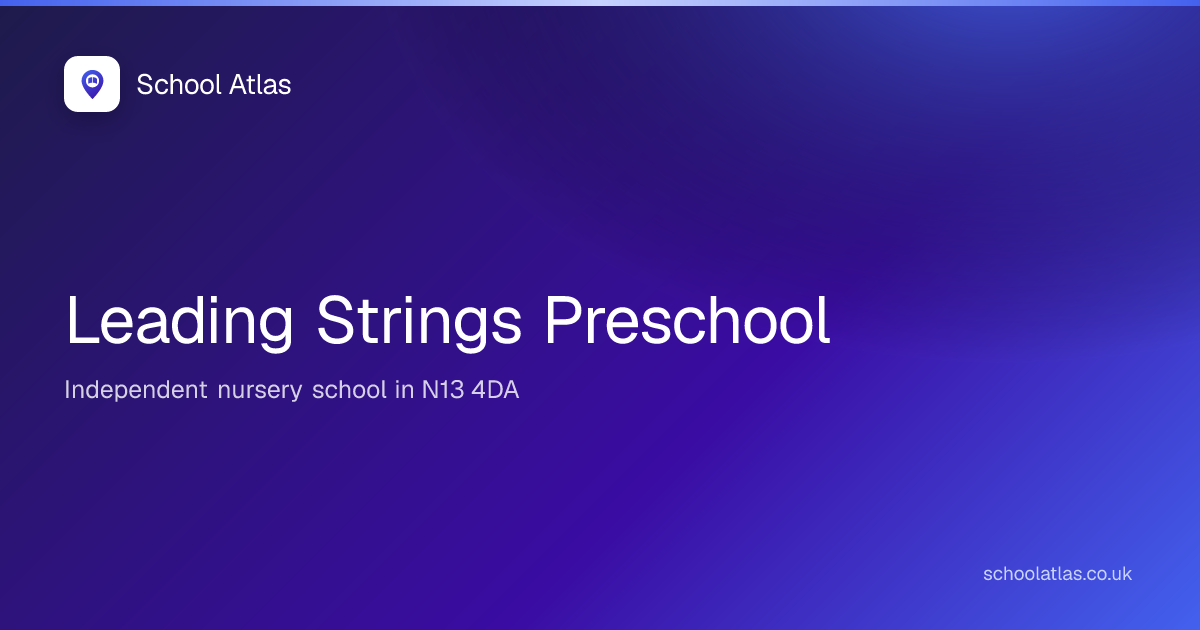 Leading Strings Preschool | Enfield