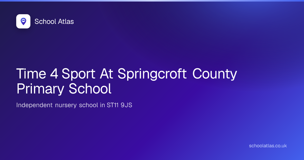 Time 4 Sport At Springcroft County Primary School | Staffordshire