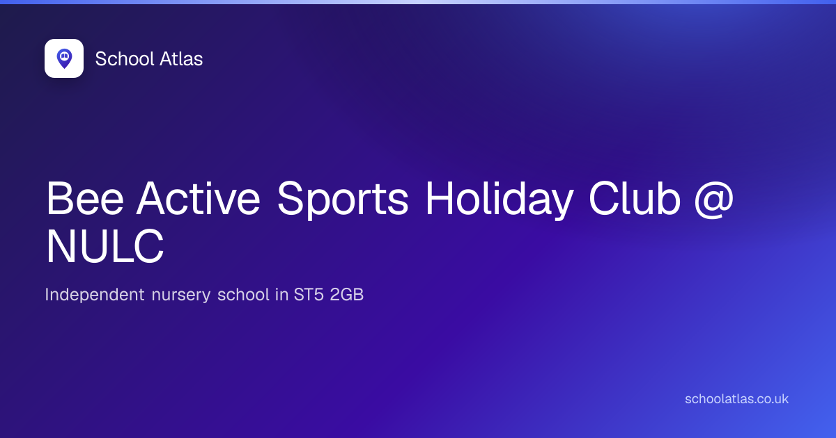 Bee Active Sports Holiday Club @ NULC | Staffordshire
