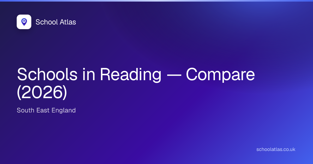 Schools in Reading — Compare (2026) | School Atlas
